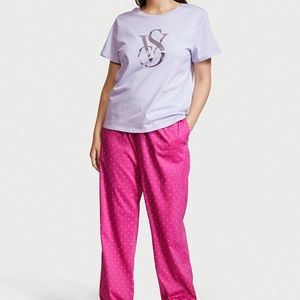 Victorias Secret Tee Jama Set